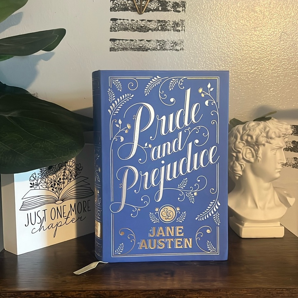 “Pride and Prejudice” by Jane Austen 
This is the Barnes and Nobles Edition